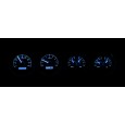 DAKOTA DIGITAL INSTRUMENT PANEL VHX SERIES 1970-74 E/BODY [MPH] SILVER GAUGE BLUE LIGHT