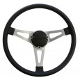 NEW- 3 Spoke Sports Steering Wheel With Horn Button & Ring  ADR Approved 