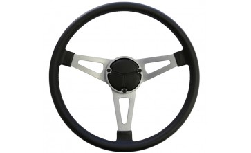 NEW- 3 Spoke Sports Steering Wheel With Horn Button & Ring  ADR Approved 