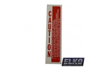 Valiant - Caution Suregrip / Limited Slip Inner Door Decal / Sticker 