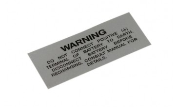 Batter warning decal VF VF VG VH VJ VK CM CM