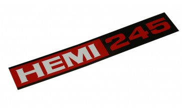 Hemi 245 Air cleaner housing decal