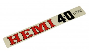 VJ-VK HEMI 4.0 litre Air cleaner housing decal